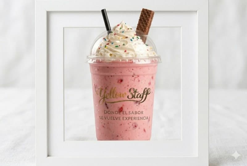 Malteada sabor fresa